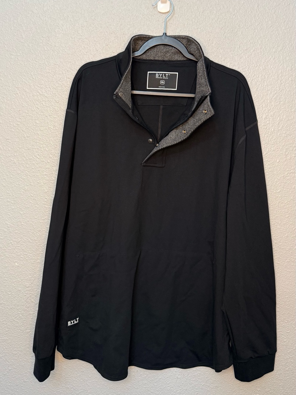 BYLT | Elite+ Fairway Drop-Cut Golf Pullover | Black | Size XXL